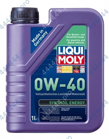 LIQUI MOLY "Synthoil Energy" 0W40 1L синтетическое моторное масло 1922