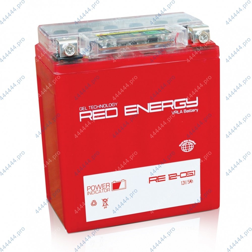 мото 12/5А Red Energy DS1205.1 AGM  Аккумулятор зал/зар.