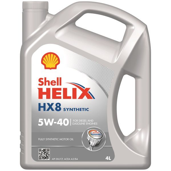 SHELL HELIX HX8 5w40  4L синтетическое моторное масло