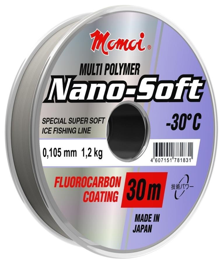 Леска Hameleon Nano-Soft Winter 0.203мм, 4, 8 кг, 30 м,  прозрачная (шт)