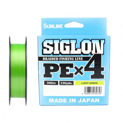 Шнур Sunline SIGLON PE×4 300M(Light Green) #3.0/50LB