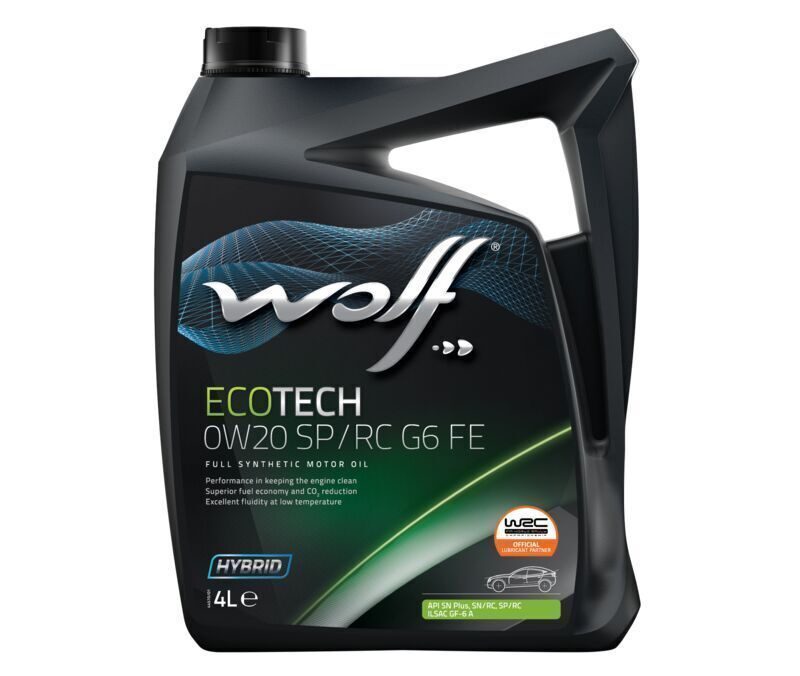 WOLF ECOTECH 0W20 SP/RC G6 FE 4л синтетическое моторное масло
