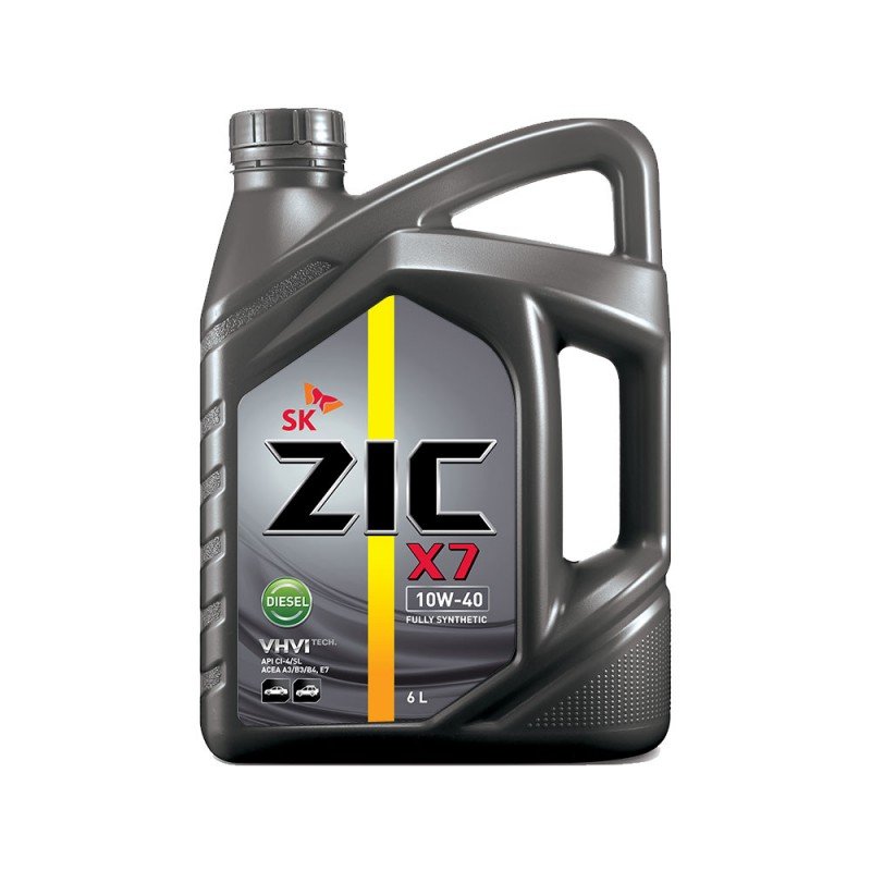 ZIC X7 DIESEL 10W40 6L синтетическое моторное масло