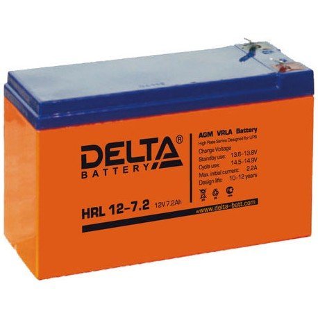 DELTA HRL 12-7.2 аккумулятор зал/зар