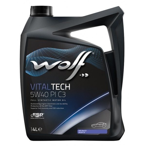 WOLF VITALTECH 5W40 PI C3 4л синтетическое моторное масло