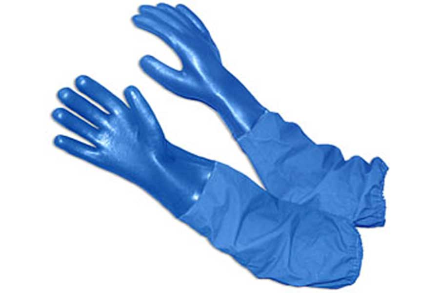 Перчатки FISHERMAN, арт.9014 sleeve,  синие ,  рукав 400мм,  р.XXL