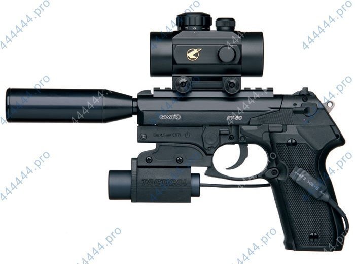 Пистолет пневматический GAMO PT-80 Tactical кал. 4, 5мм