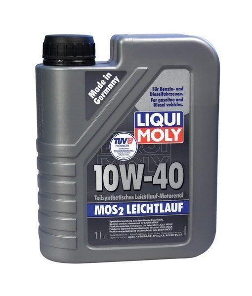 LIQUI MOLY "Leichtlauf MoS2" 10W40 1L полусинтетическое моторное масло с молибденом 1930/2626