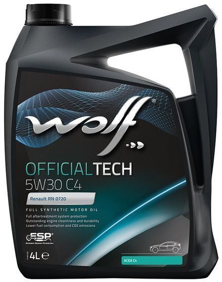 WOLF OFFICIALTECH 5W30 C4 4л синтетическое моторное масло