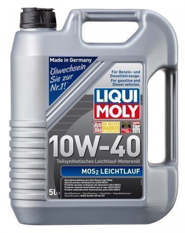 LIQUI MOLY "Leichtlauf MoS2" 10W40 5L полусинтетическое моторное масло с молибденом 1931