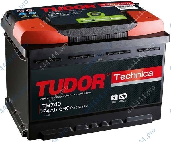 74 TUDOR Technica TB740 ЕВРО Аккумулятор зал/зар