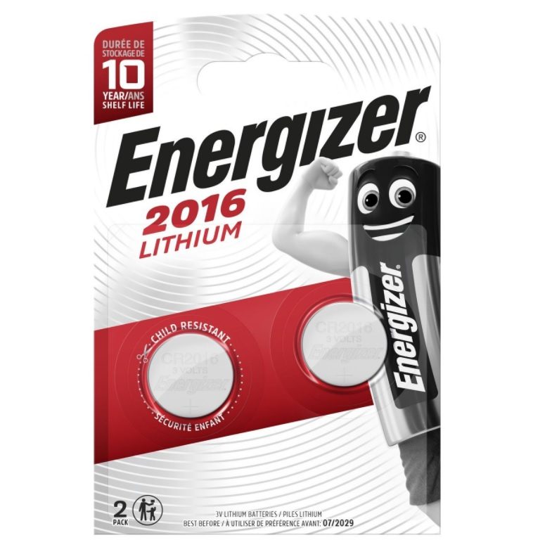 Батарейка CR2016 3В BL1 Lithium Energizer литиевая 1 шт. E301021901