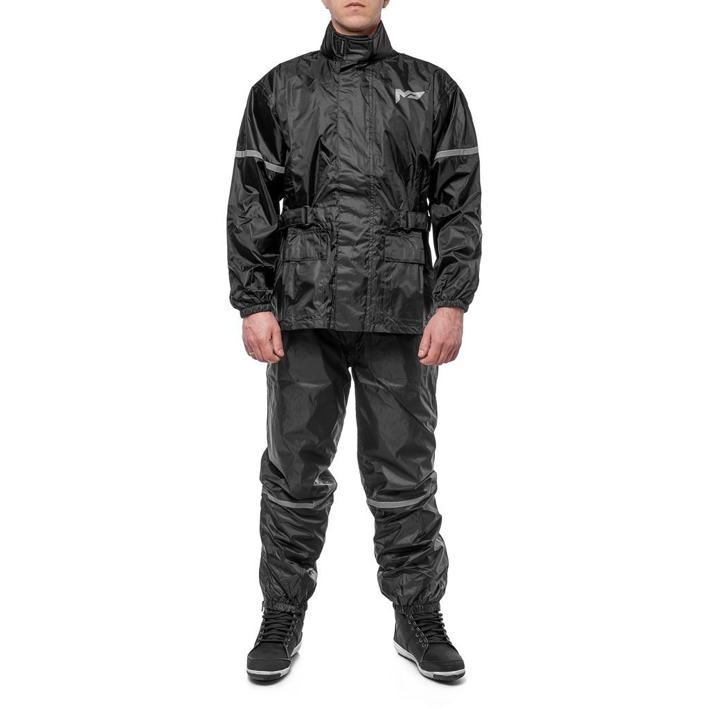 Дождевик MOTEQ WET DOG  раздельный куртка+брюки черный XS