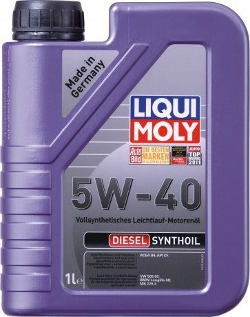 LIQUI MOLY "Diesel Synthoil" 5W40 1L синтетическое моторное масло 1926