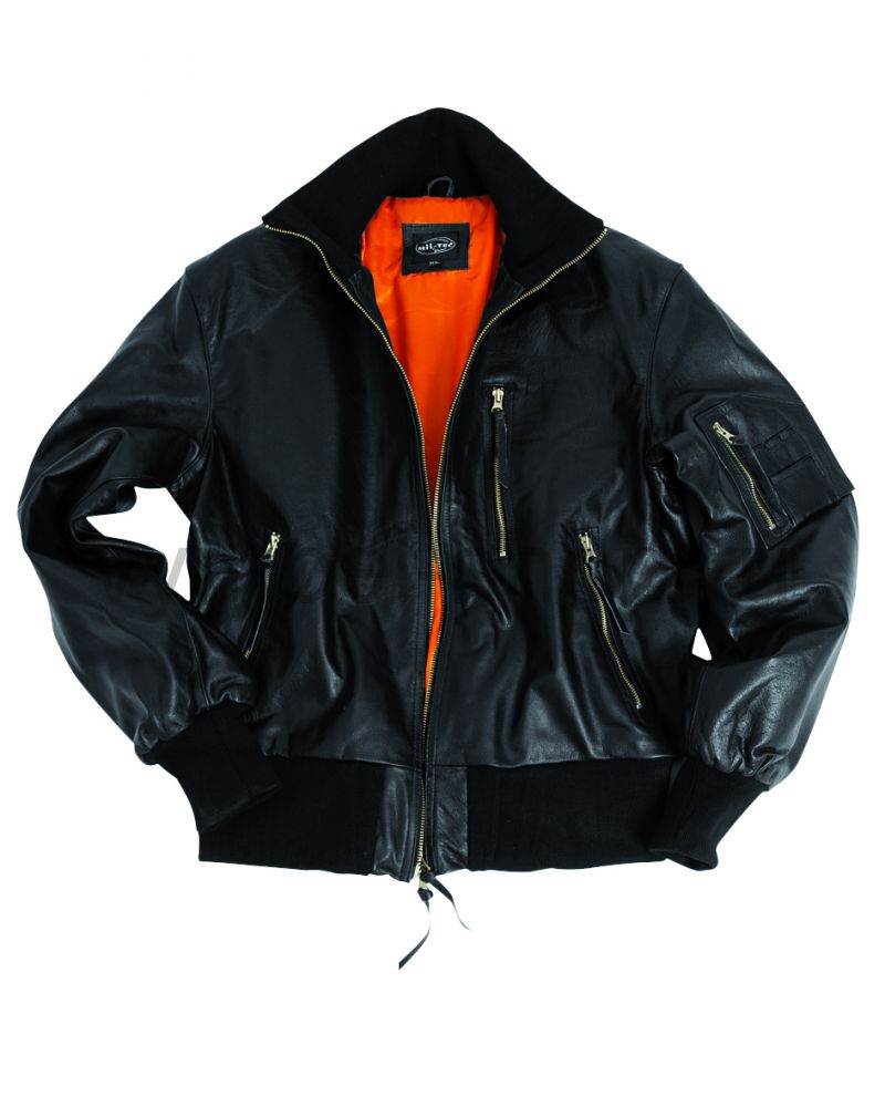 Куртка лётная БВ кожанная MilTec 46 размер