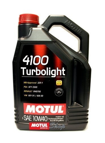 MOTUL 4100 Turbolight 10W40 4L масло 100355