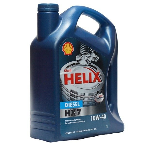 SHELL HELIX DIESEL HX7 10w40 4L полусинтетическое моторное масло