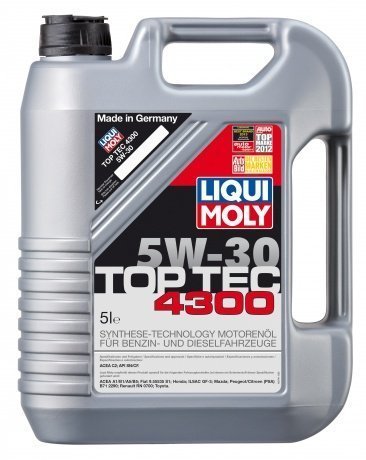 LIQUI MOLY "Top Tec 4300" 5W30 5L синтетическое моторное масло 8031