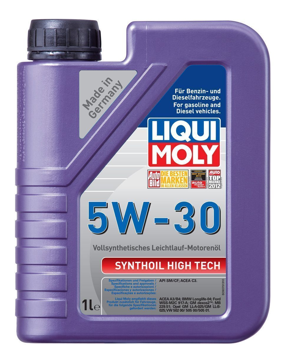 LIQUI MOLY "Synthoil High Tech" 5W30 1L синтетическое моторное масло 9075
