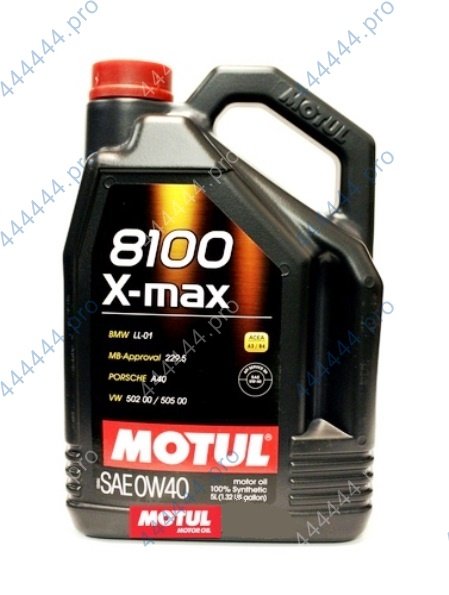 MOTUL 8100 X-Max 0W40 5L синтетическое моторное масло 104533
