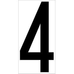 Наклейка-цифра внутренняя д/маршруток и автобусов "4"