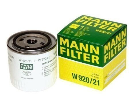 Фильтр масляный MANN-FILTER W 920/21 ВАЗ-01
