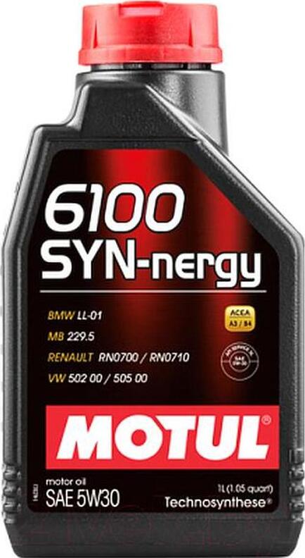 MOTUL 6100 Syn-Nergy 5W40 1L моторное масло 107975
