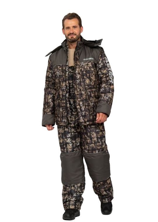 костюм зимний альтаир цвет кмф 005 (переплетение хаки) ткань alova (размер: 56-58, рост: 182-188)
