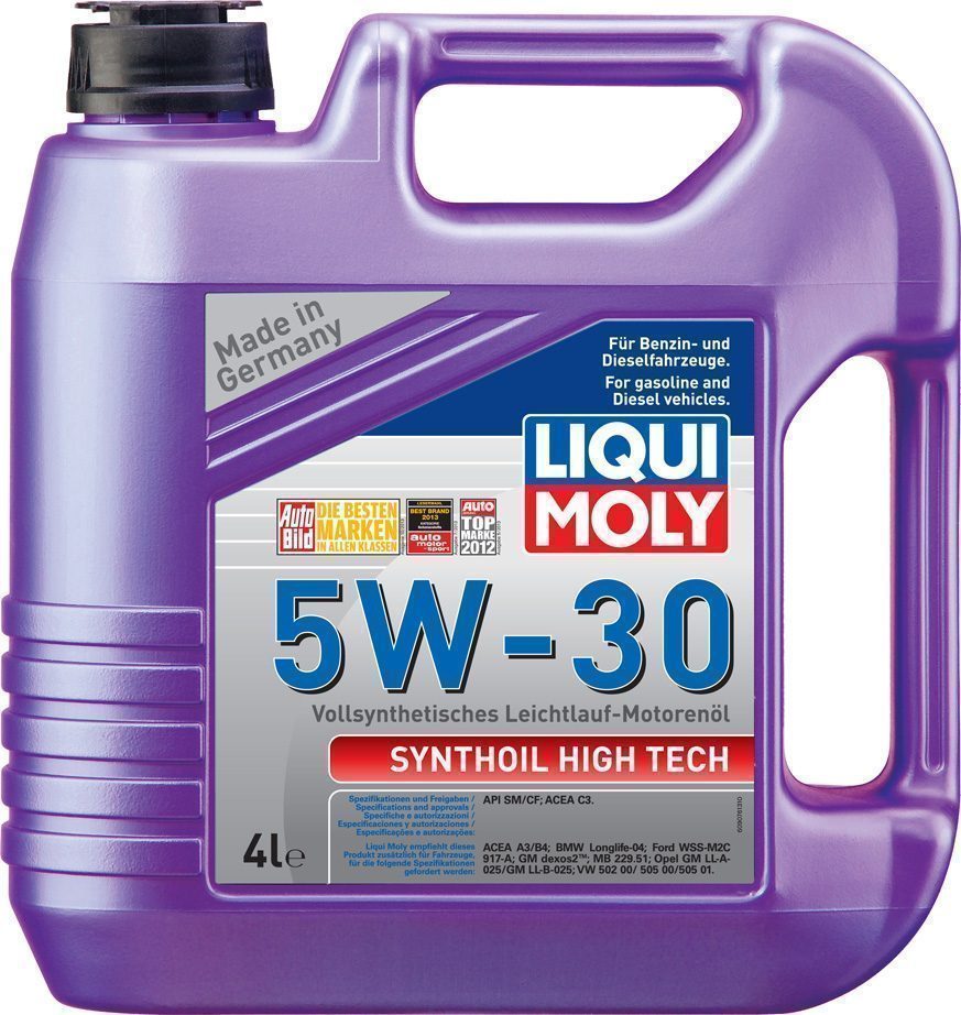 LIQUI MOLY "Synthoil High Tech" 5W30 4L синтетическое моторное масло 9076