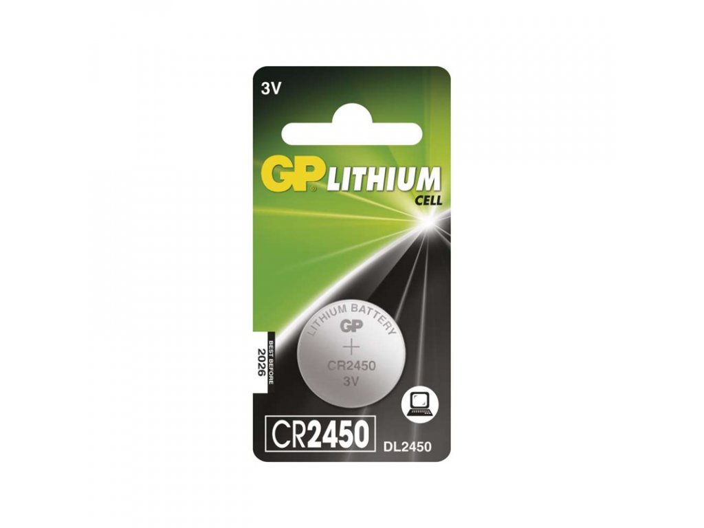 Батарейка CR2450 GP (3V) Lithium (1шт.) (233889)