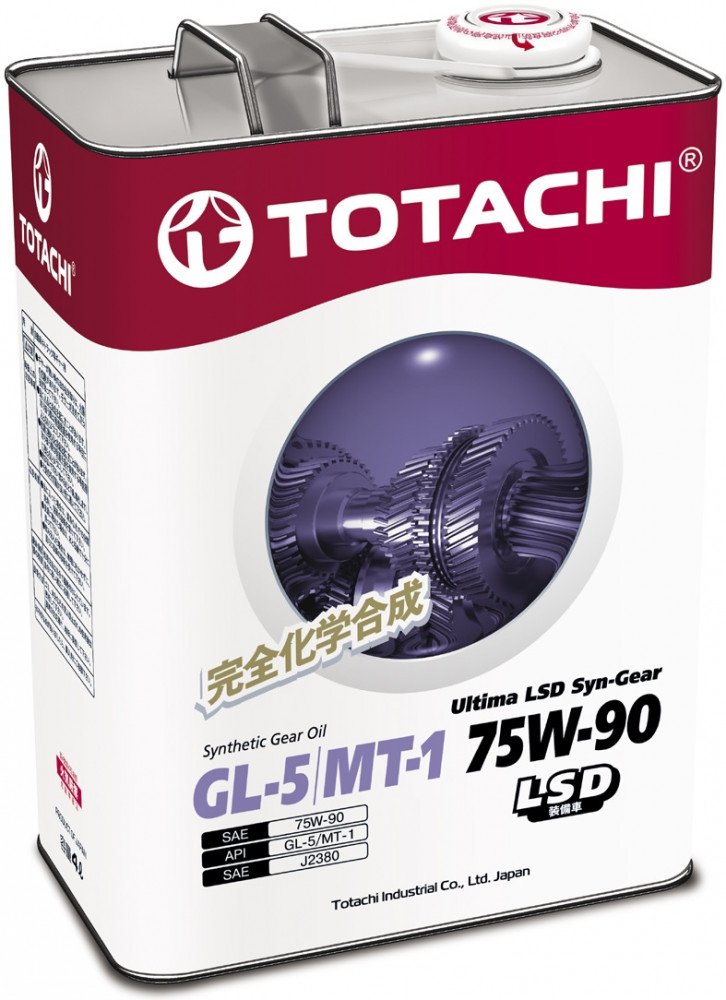 TOTACHI 75W90 Ultima LSD Syn-Gear GL-5/MT-1 4л синтетическое трансмиссионное масло