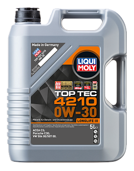 LIQUI MOLY "Top Tec 4210" 0W30 5L синтетическое моторное масло 21605