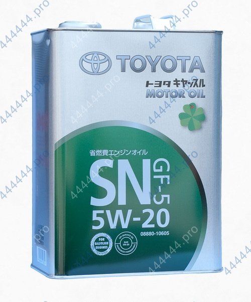 TOYOTA MOTOR OIL 5w20 SN/GF-5 4л 08880-10605 синтетическое моторное масло
