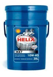 SHELL HELIX HX7 10w40  20L полусинтетическое моторное масло