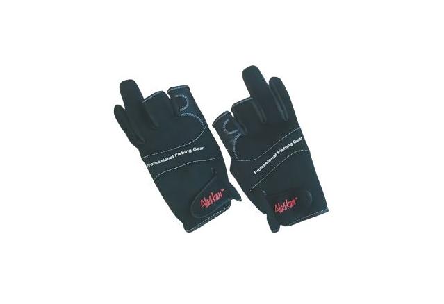 перчатки спиннингиста alaskan red/bl m (agwk-11m) двухпалые