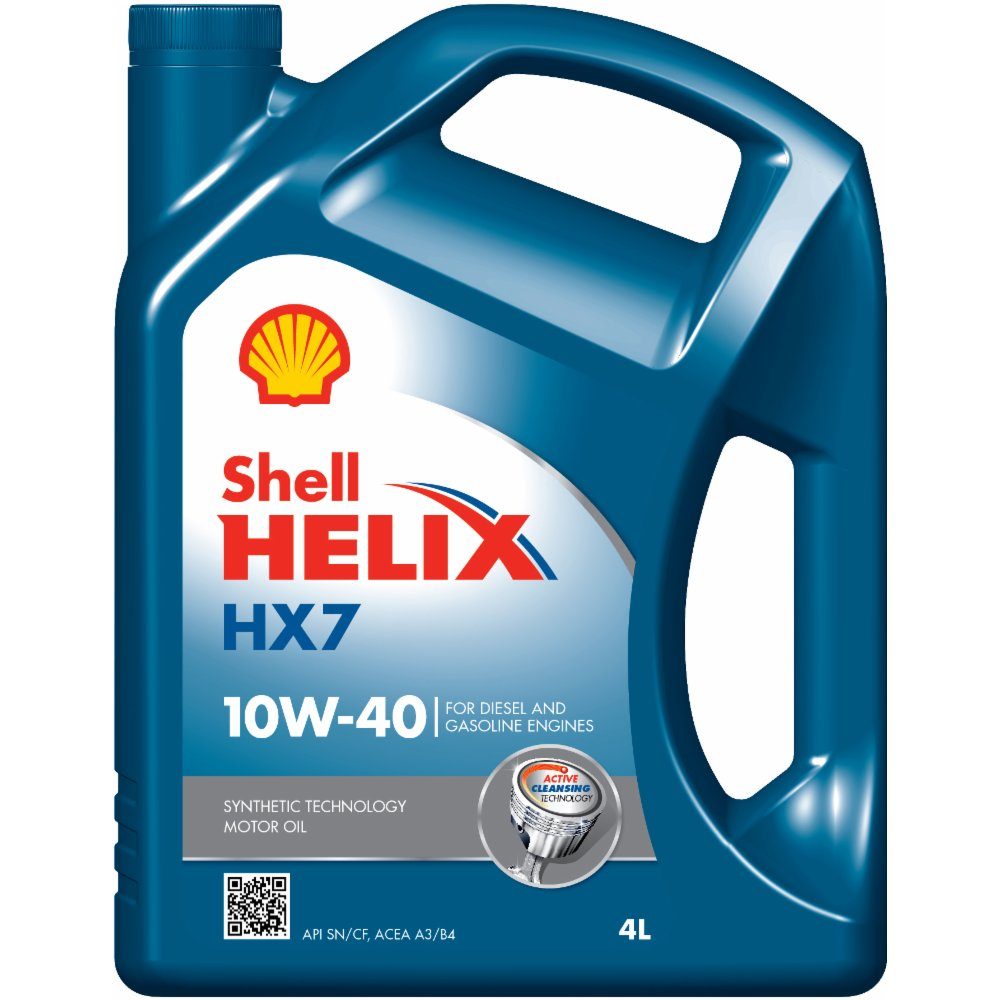 SHELL HELIX HX7 10w40  4L полусинтетическое моторное масло