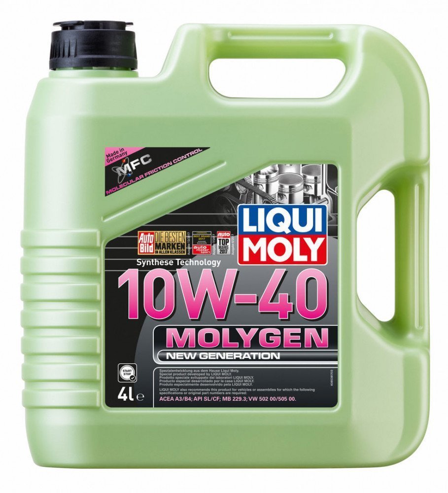 LIQUI MOLY "Molygen New Generation" 10W40 4L синтетическое моторное масло 9060/8538