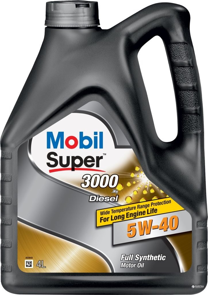 MOBIL 5W40 SUPER 3000 DIESEL 4L синтетическое моторное масло