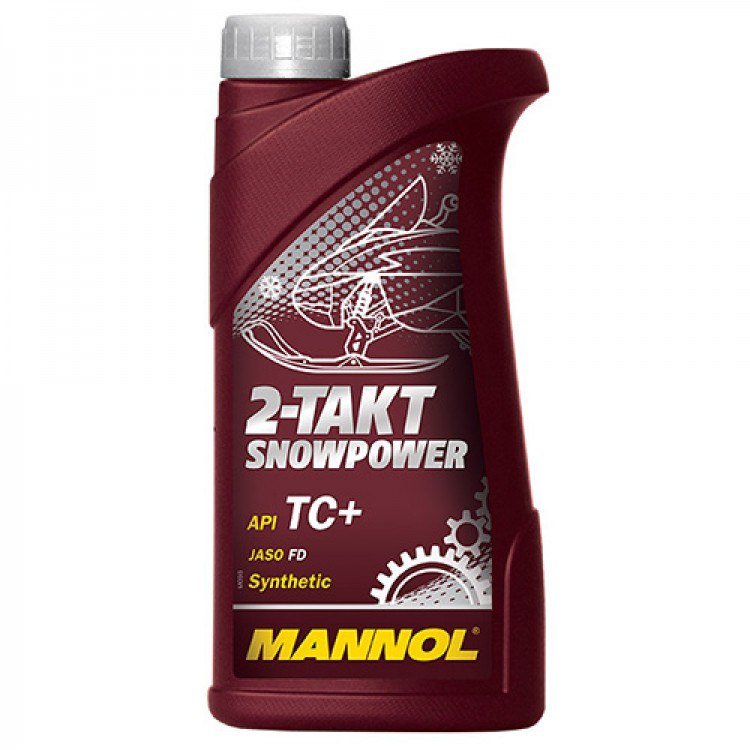 MANNOL Snowpower 2T TC+ 1L  синтетическое масло для снегохода 1L 7201 /мотоотдел/