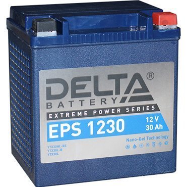мото 12/30А DELTA EPS1230  Аккумулятор зал/зар.