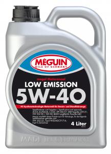 MEGUIN LOW EMISSION 5W40 4л синтетическое моторное масло