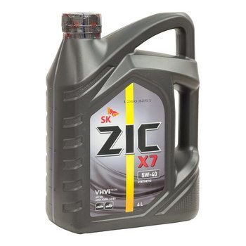 ZIC X7 5W40 4L синтетическое моторное масло