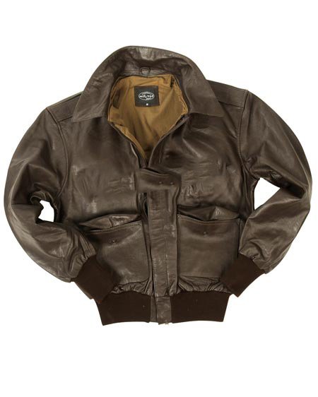 Куртка лётная США кожанная MilTec 50 размер