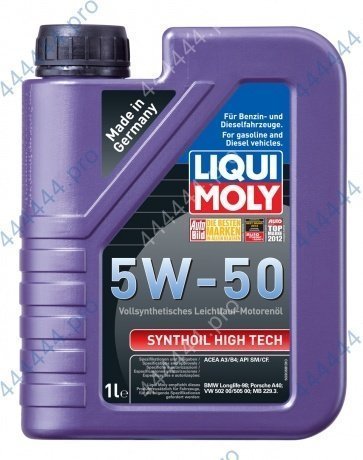 LIQUI MOLY "Synthoil High Tech" 5W50 1L синтетическое моторное масло 9066