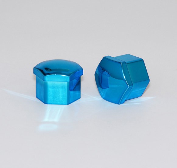Комплект пластиковых колпачков  hex17,  blister 20+1 BLUE JN-9566