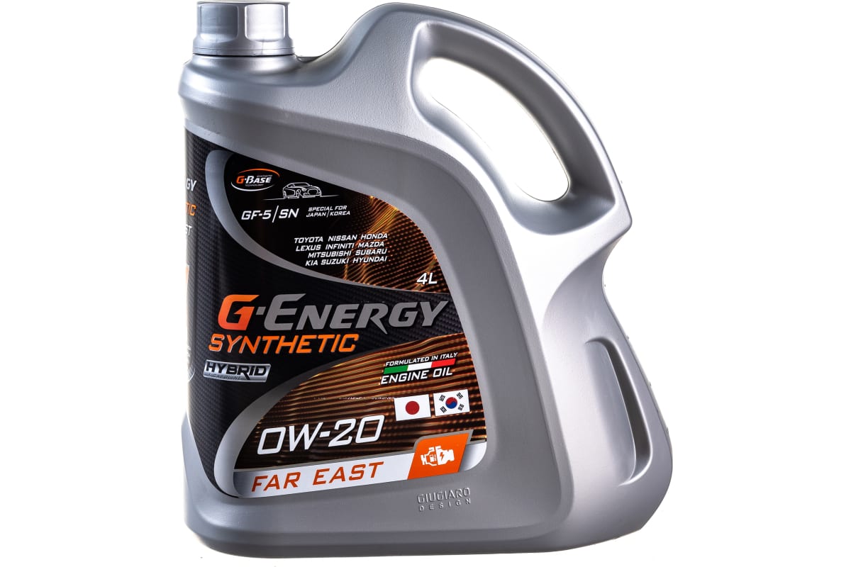 G-ENERGY SYNTHETIC FAR EAST 0W20 GF-5/SN 4л синтетическое моторное масло