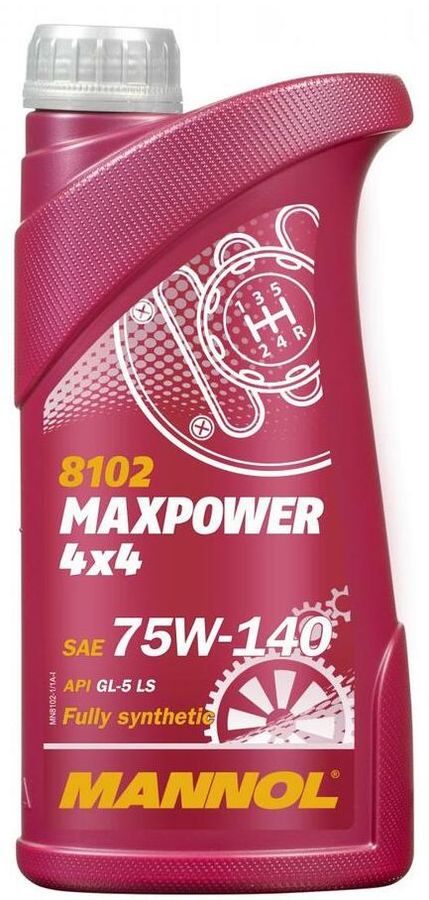 MANNOL Maxpower 75W140 GL-5 8102 1л синтетическое трансмиссионное масло