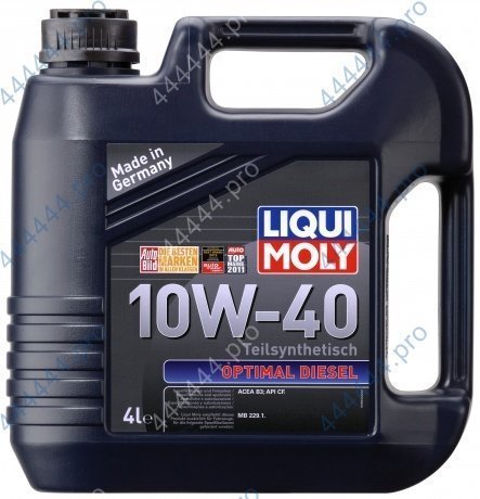 LIQUI MOLY "Optimal Diesel" 10W40 4L полусинтетическое моторное масло 3934