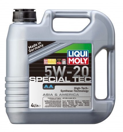 LIQUI MOLY "Special Tec AA" 5W20 4L синтетическое моторное масло 7621/7658