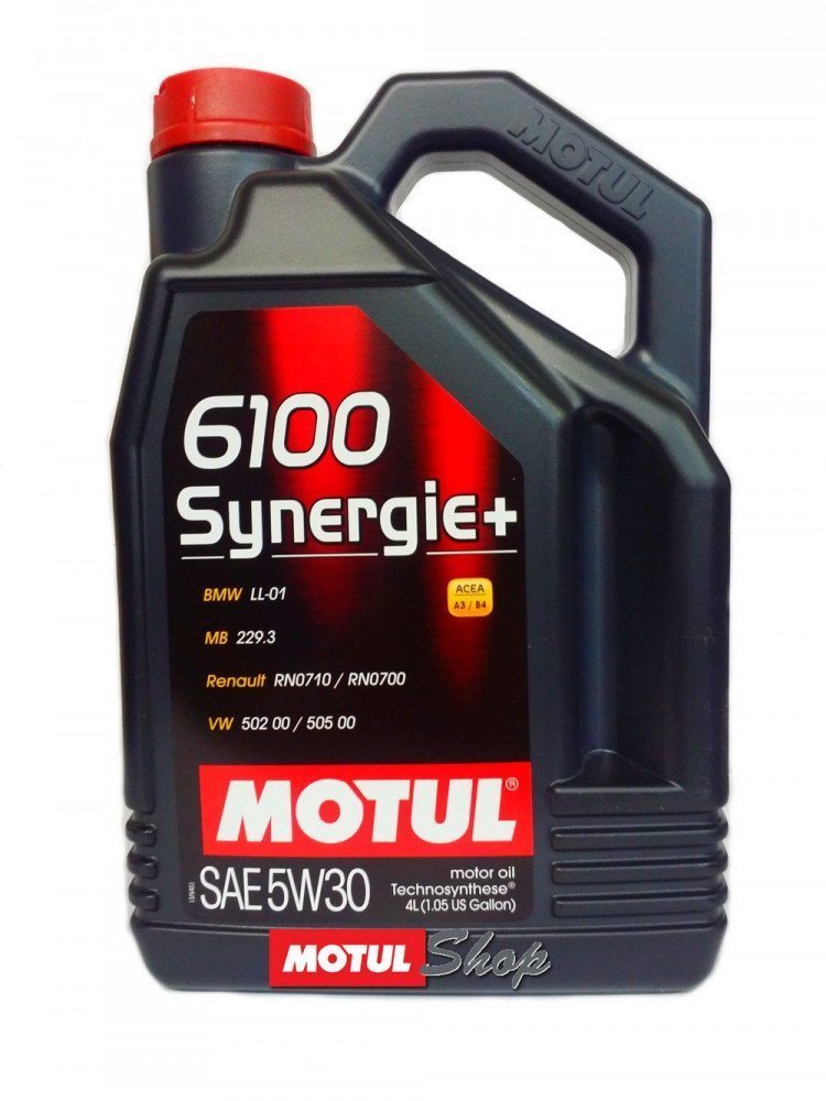 MOTUL 6100 Synergie+/Syn-nergy 5W30 4L полусинтетическое моторное масло 107971